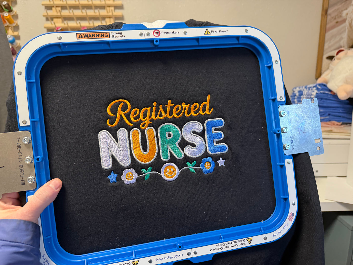 Registered Nurse Embroidered Sweatshirt