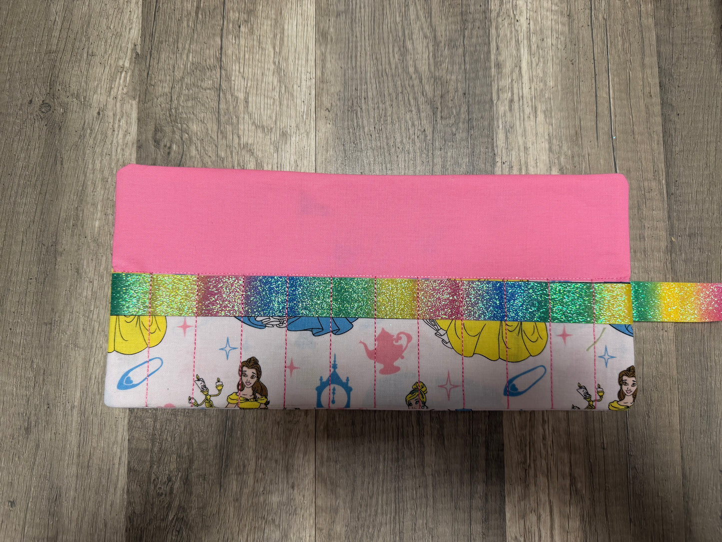 Cinderella Crayon & Mini Marker Roll-Up Holder