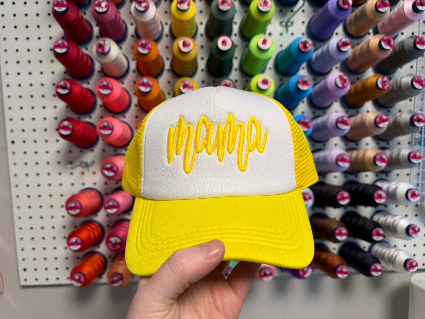 Mama 3D Puff Embroidered Trucker Hat