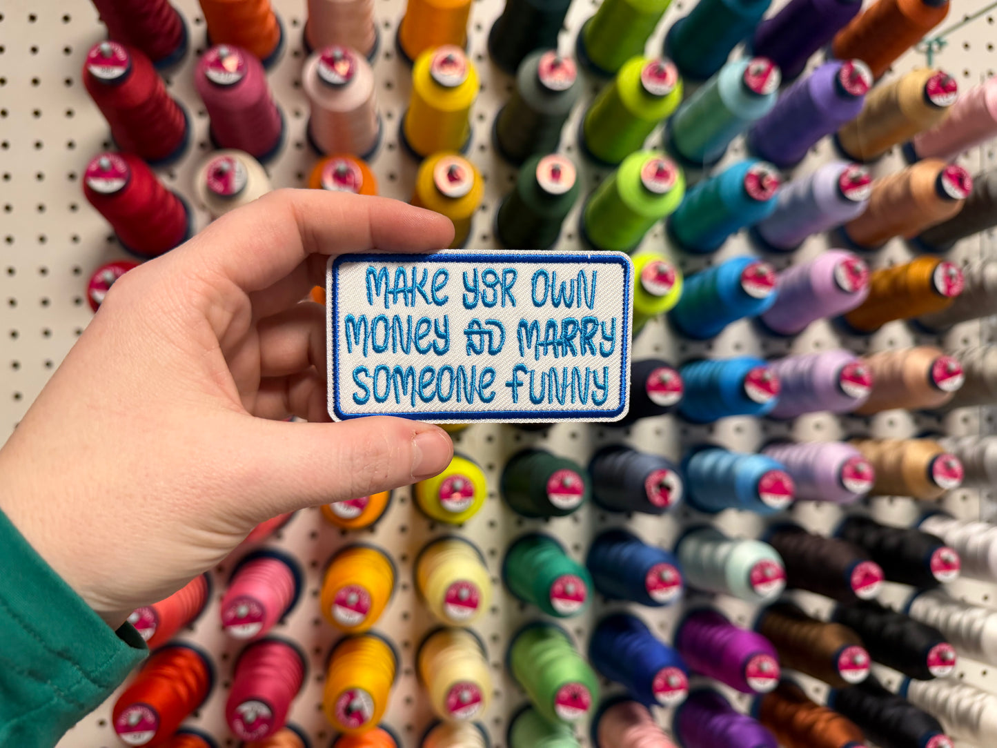 Make Your Own Money & Marry Someone Funny Embroidered Patch