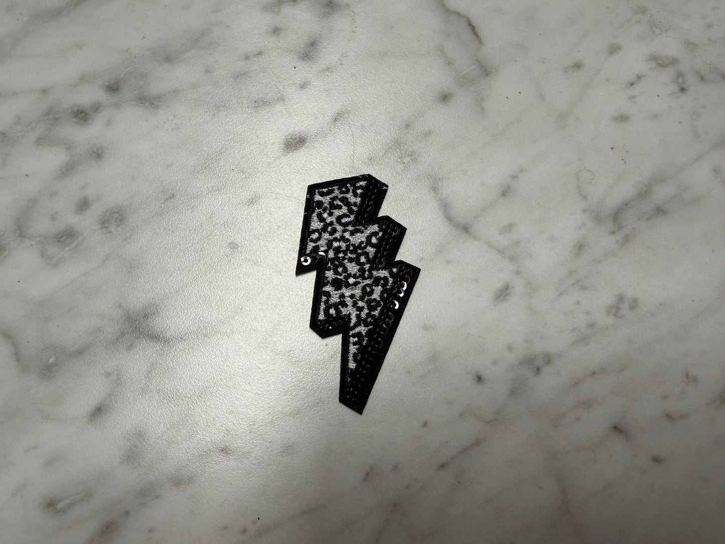 Leopard Lightning Bolt Patch