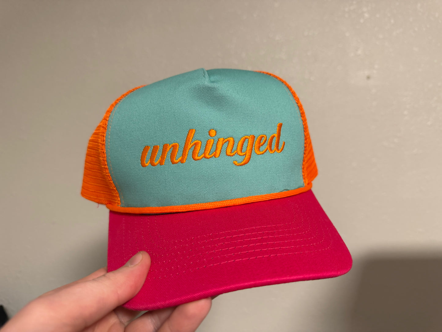 Unhinged (Teal/Orange/Pink) Hat