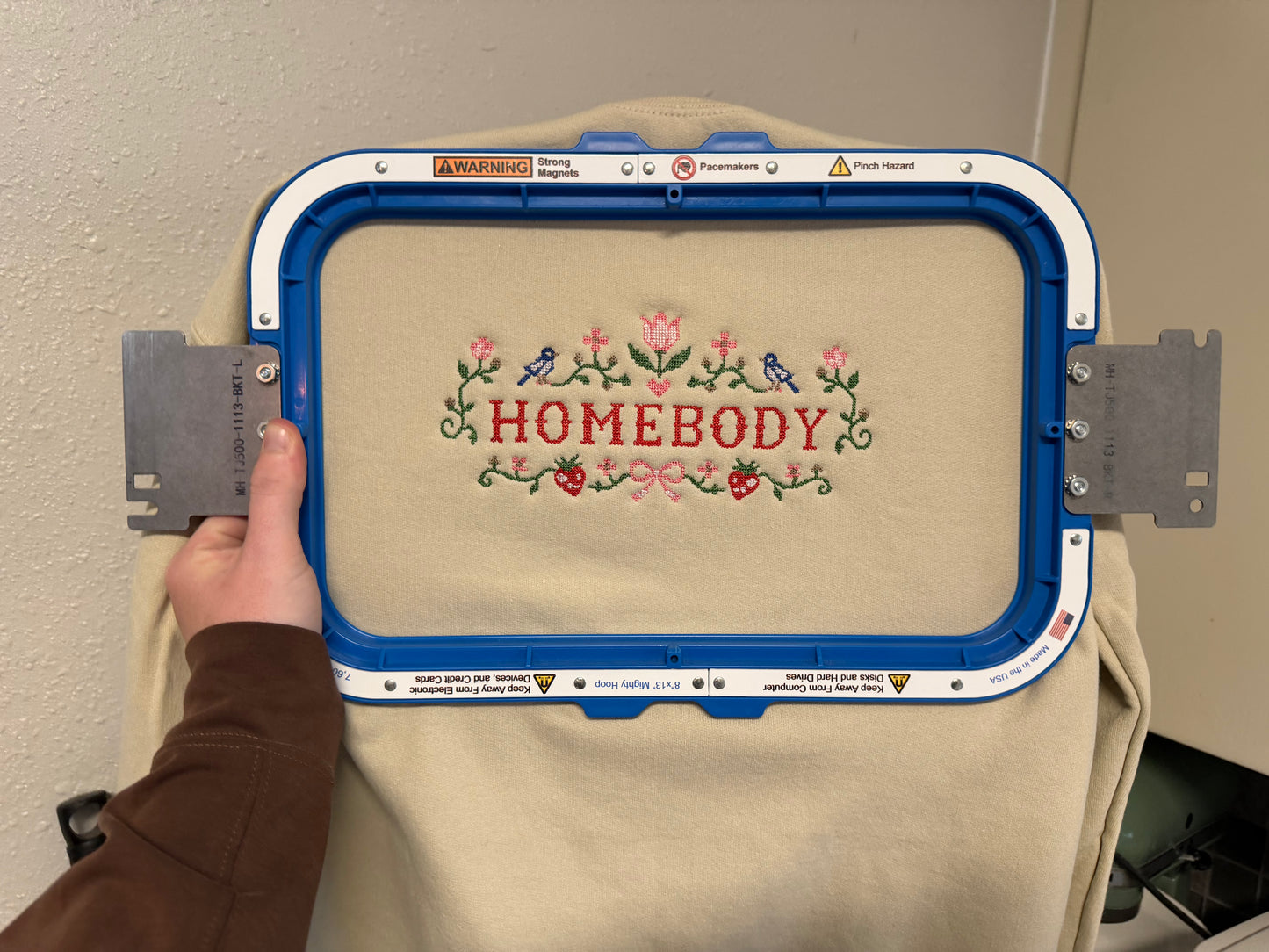 Homebody Embroidered Crewneck