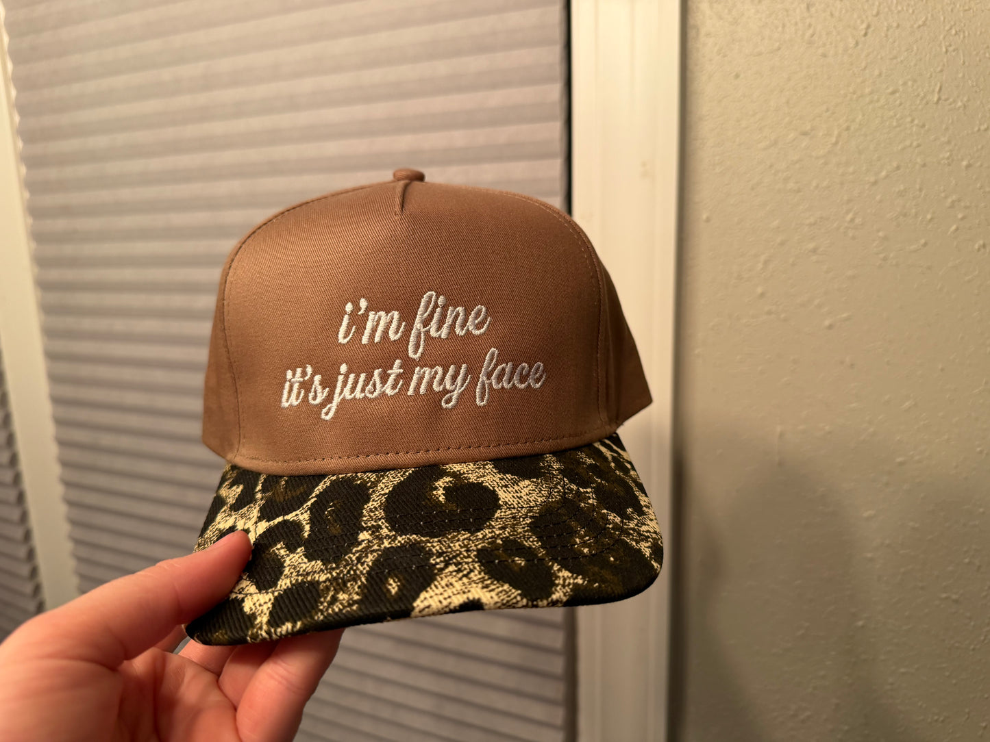 I'm Fine It's Just My Face - Brown