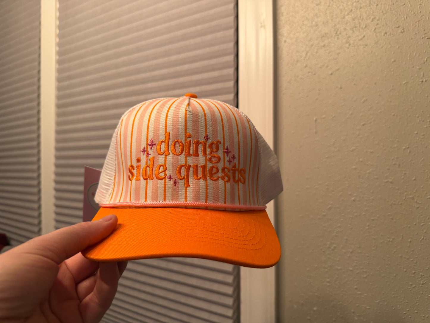 Doing Side Quests Hat - Orange