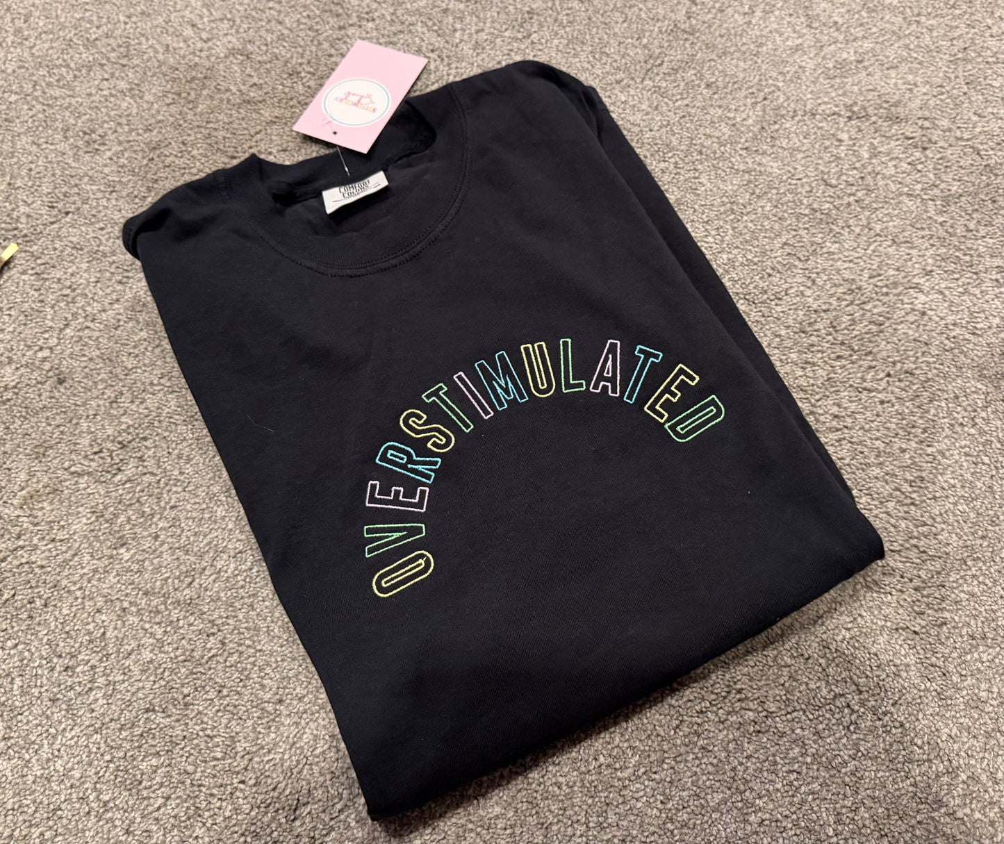 Overstimulated Embroidered Tee
