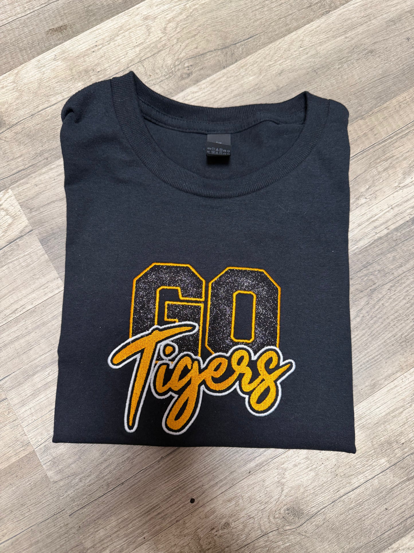 Embroidered Go Tigers Tshirt