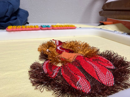 RTS - Fringe Embroidered Chicken T-Shirt
