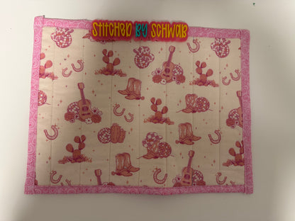 Large Casserole Hot Pad – Western Cowgirl Print