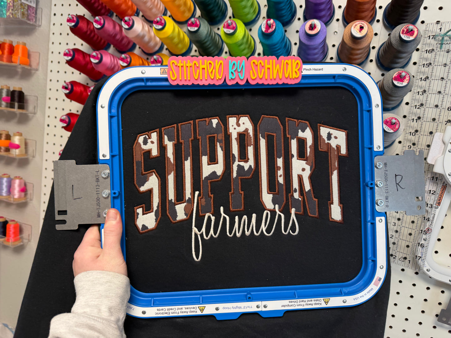 Support Farmers Appliqué Sweatshirt