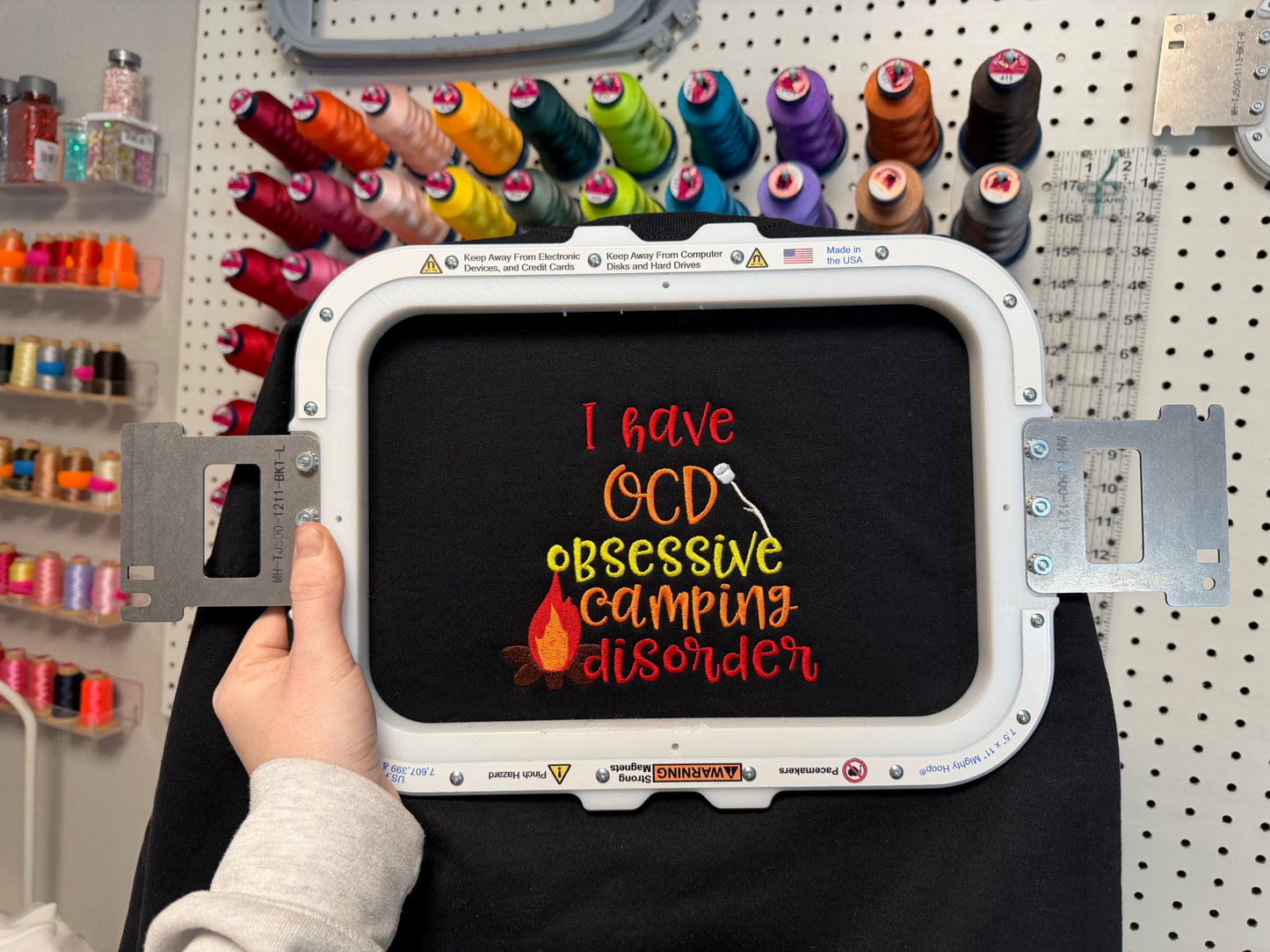 Obsessive Camping Disorder Embroidered Tee