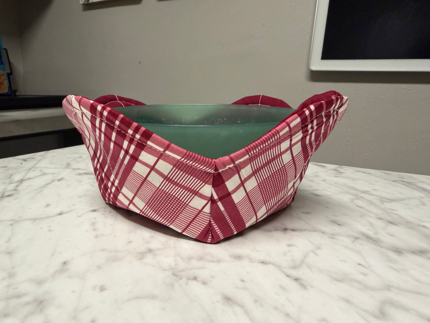 Plaid Microwavable Bowl Cozy