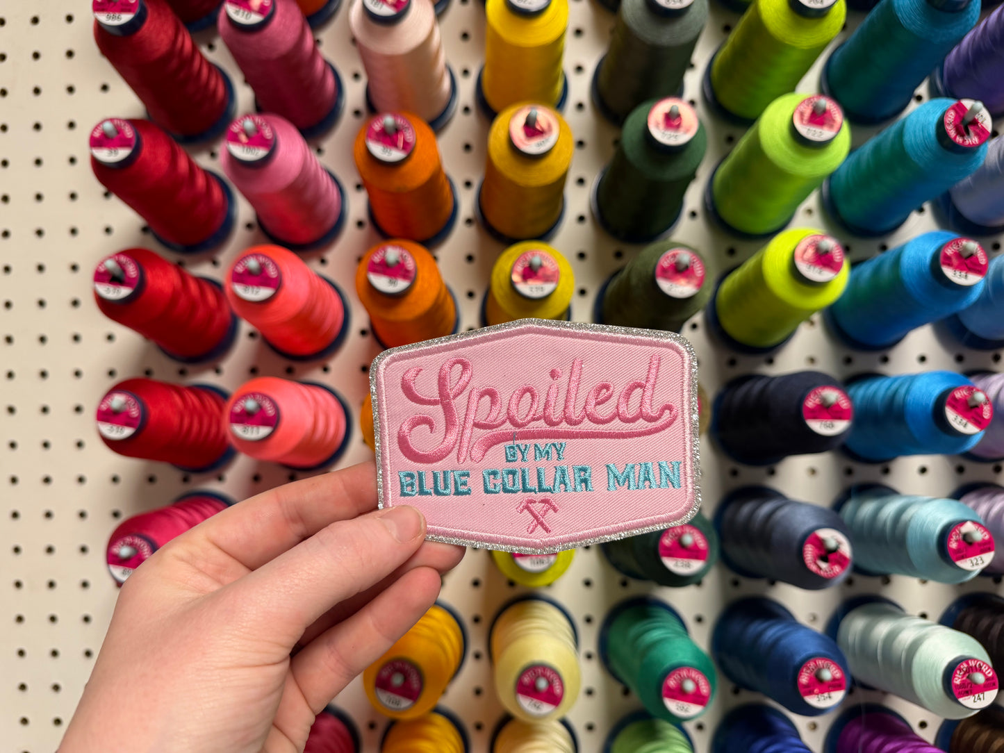 Spoiled by My Blue Collar Man Patch