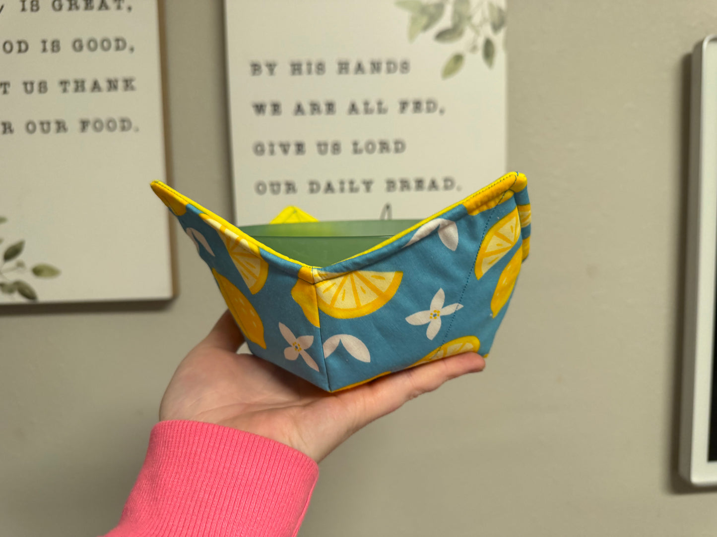 Lemon Microwavable Bowl Cozy
