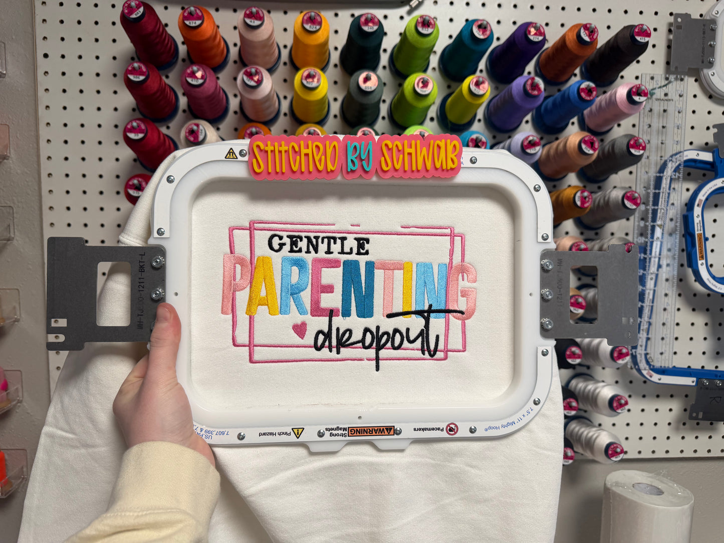 Gentle Parenting Dropout Embroidered Sweatshirt