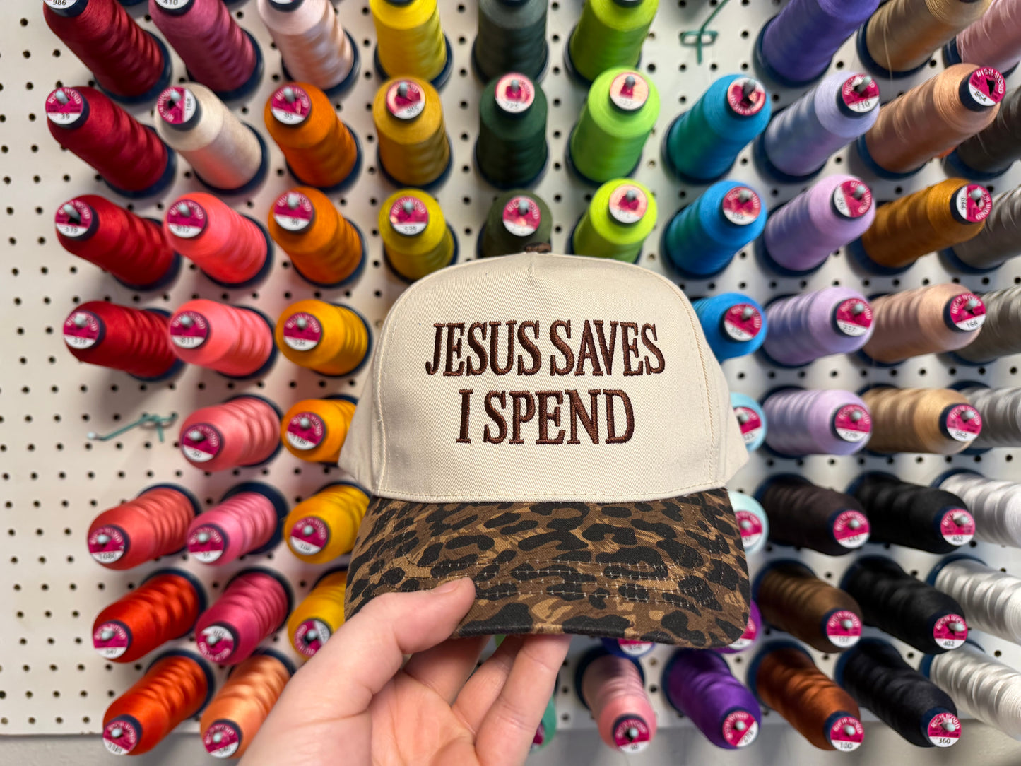 Jesus Saves I Spend Hat