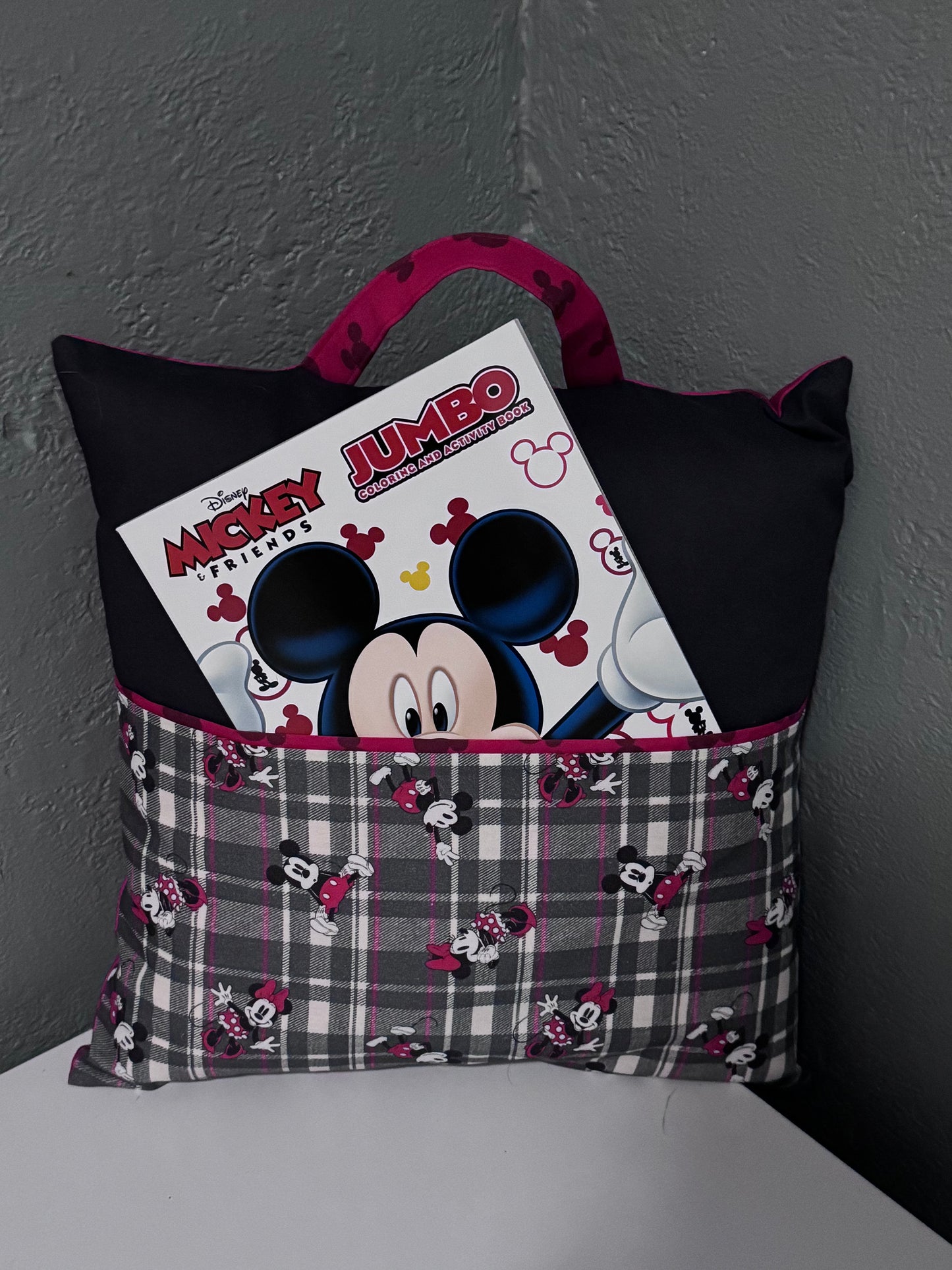 Mickey Book Pillow – Reading Pillow with Pocket