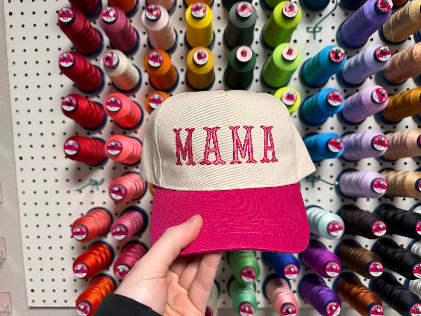 Mama Embroidered Hat | Adjustable Trucker Style Hat