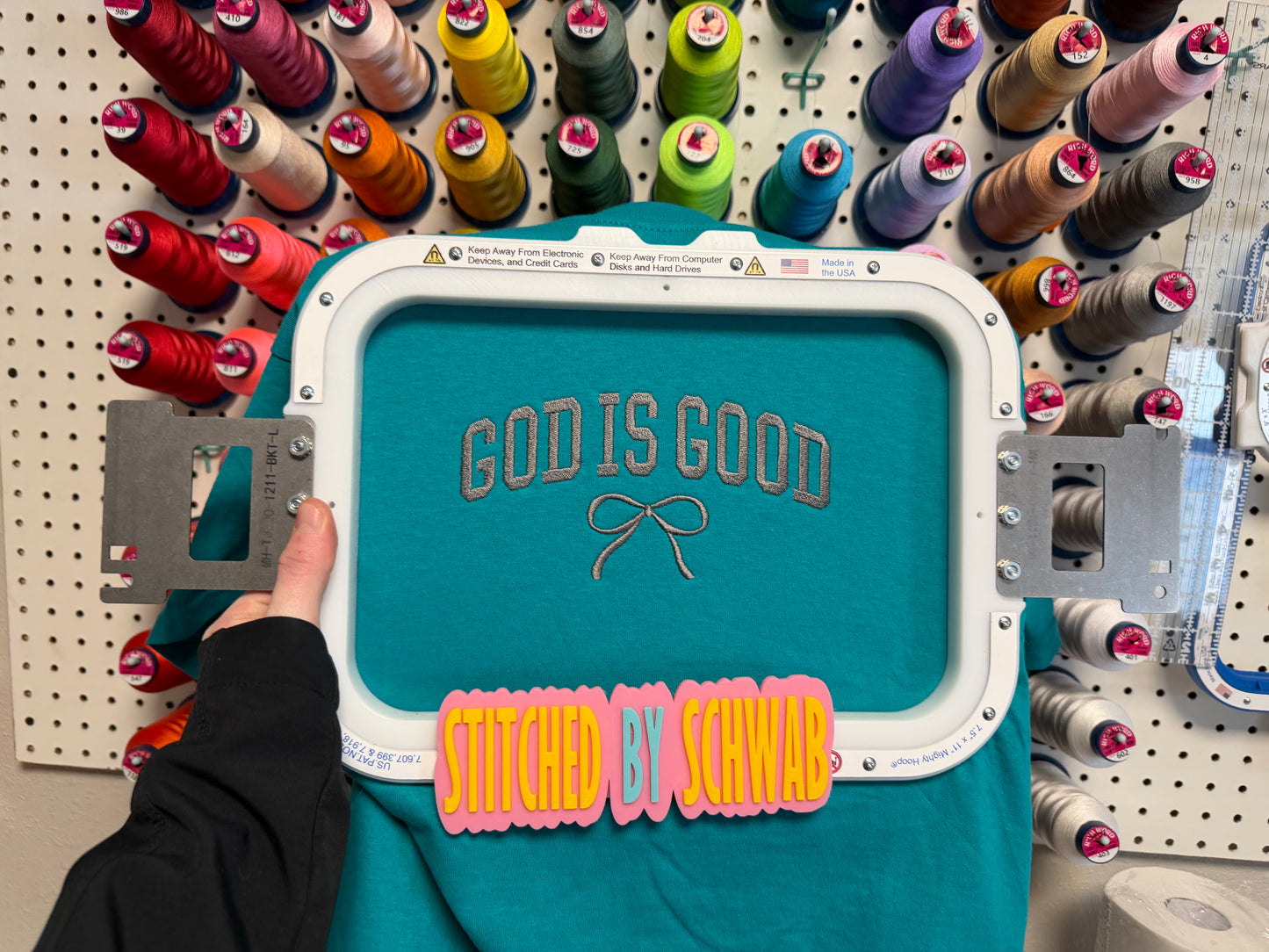 God Is Good Embroidered Tee