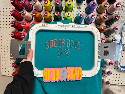God Is Good Embroidered Tee