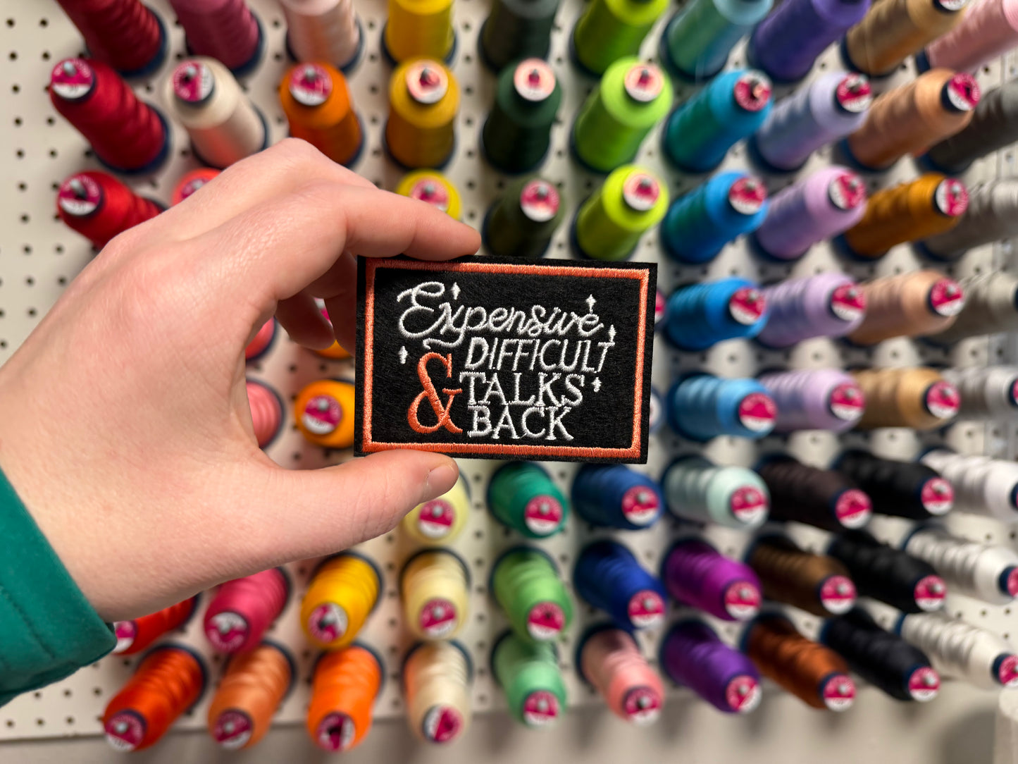 Expensive Difficult & Talks Back Embroidered Patch