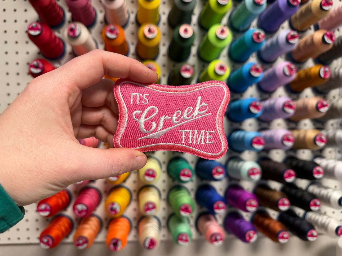 It’s Creek Time Embroidered Iron-On Patch