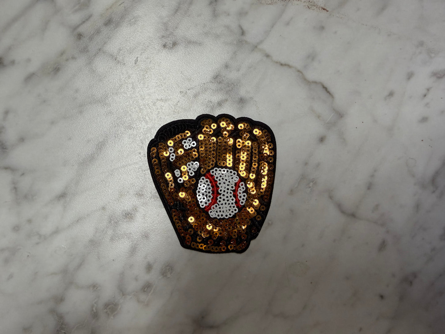 Sequin Baseball Glove Patch