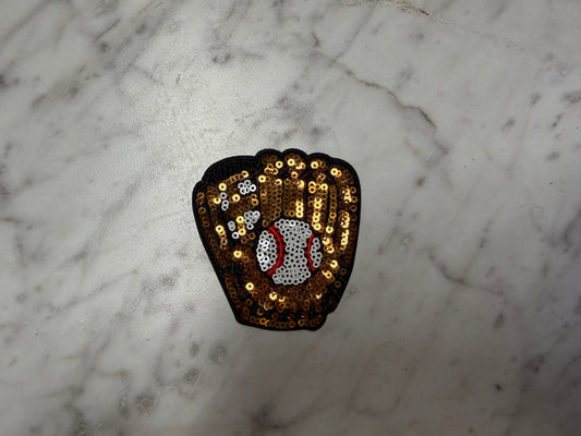 Sequin Baseball Glove Patch