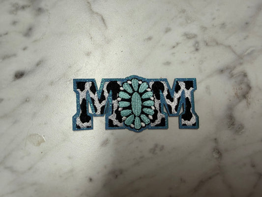 Cow Print MOM Patch