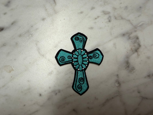 Western Concho Cross Patch