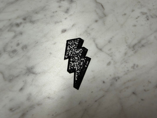 Leopard Lightning Bolt Patch