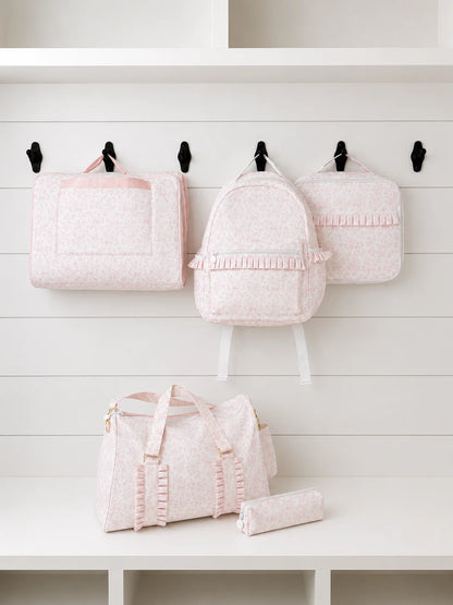 Pink Bow Toile - Nylon Backpack (Full Size)