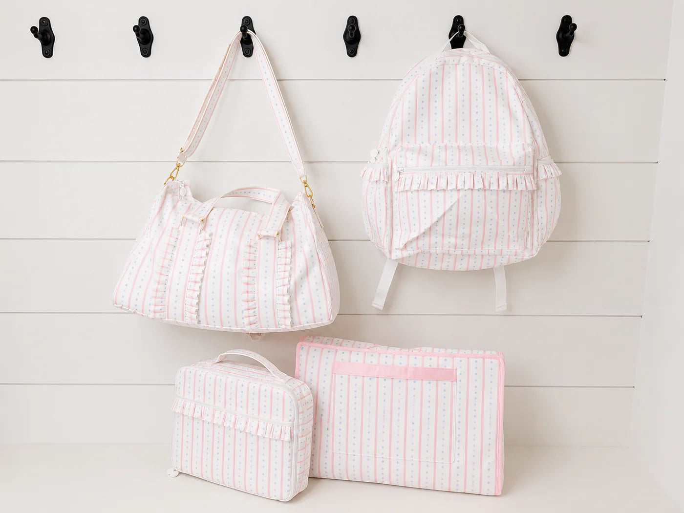 Stripe and Dot - Nylon Backpack (Full Size)