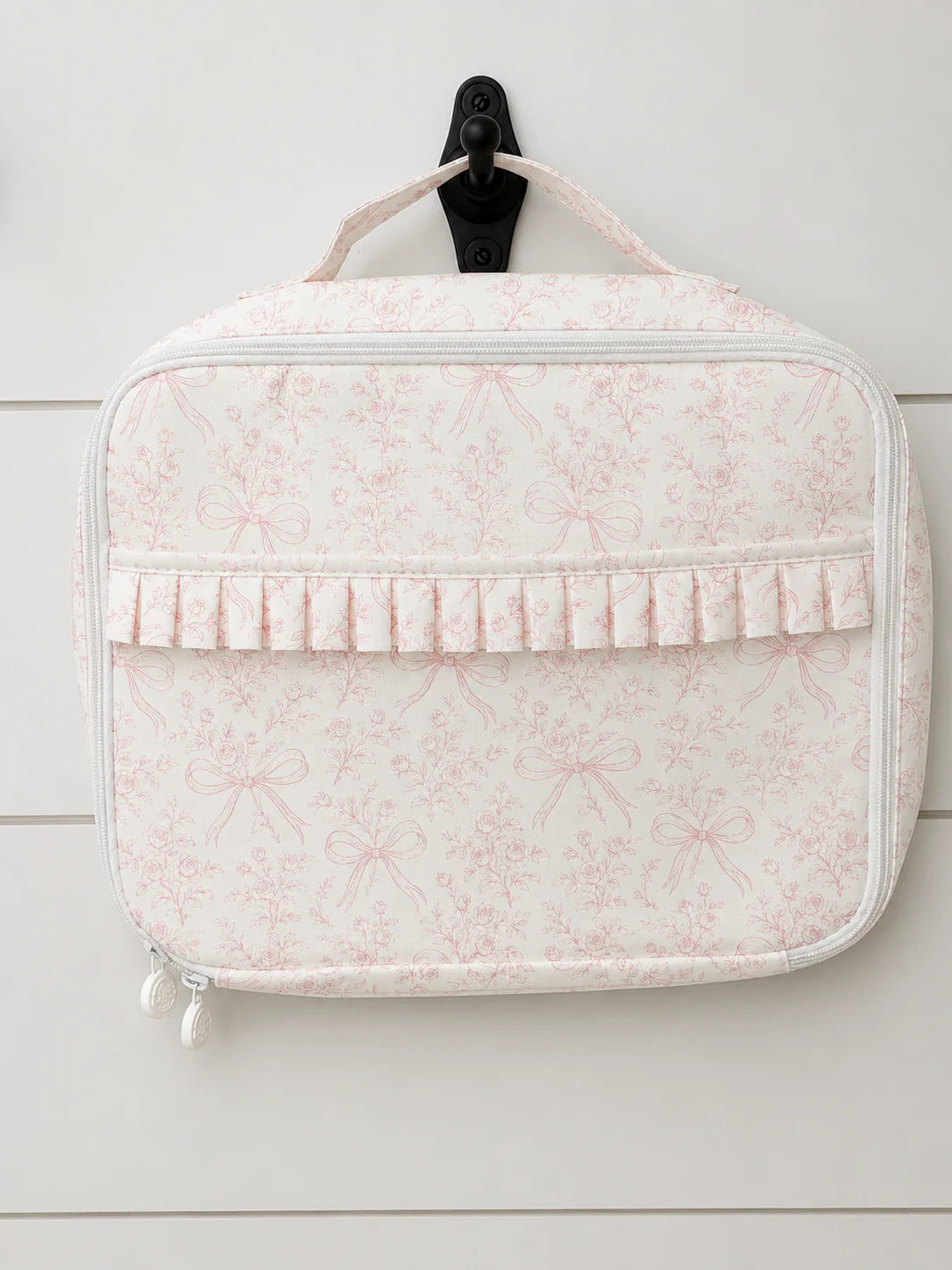 Pink Bow Toile - Nylon Lunchbag