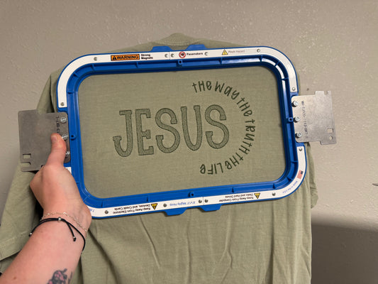 The Way, The Truth, The Life Embroidered Tee