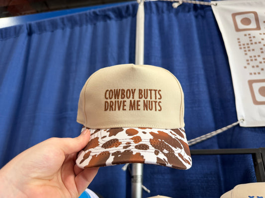 Cowboy Butts Drive Me Nuts Embroidered Hat