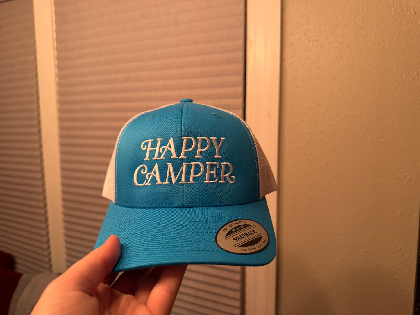 Happy Camper Hat - Teal