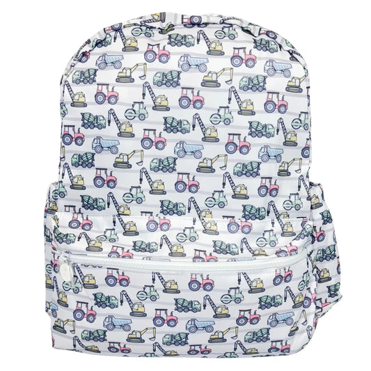 Construction Trucks - Nylon Backpack (Full Size)