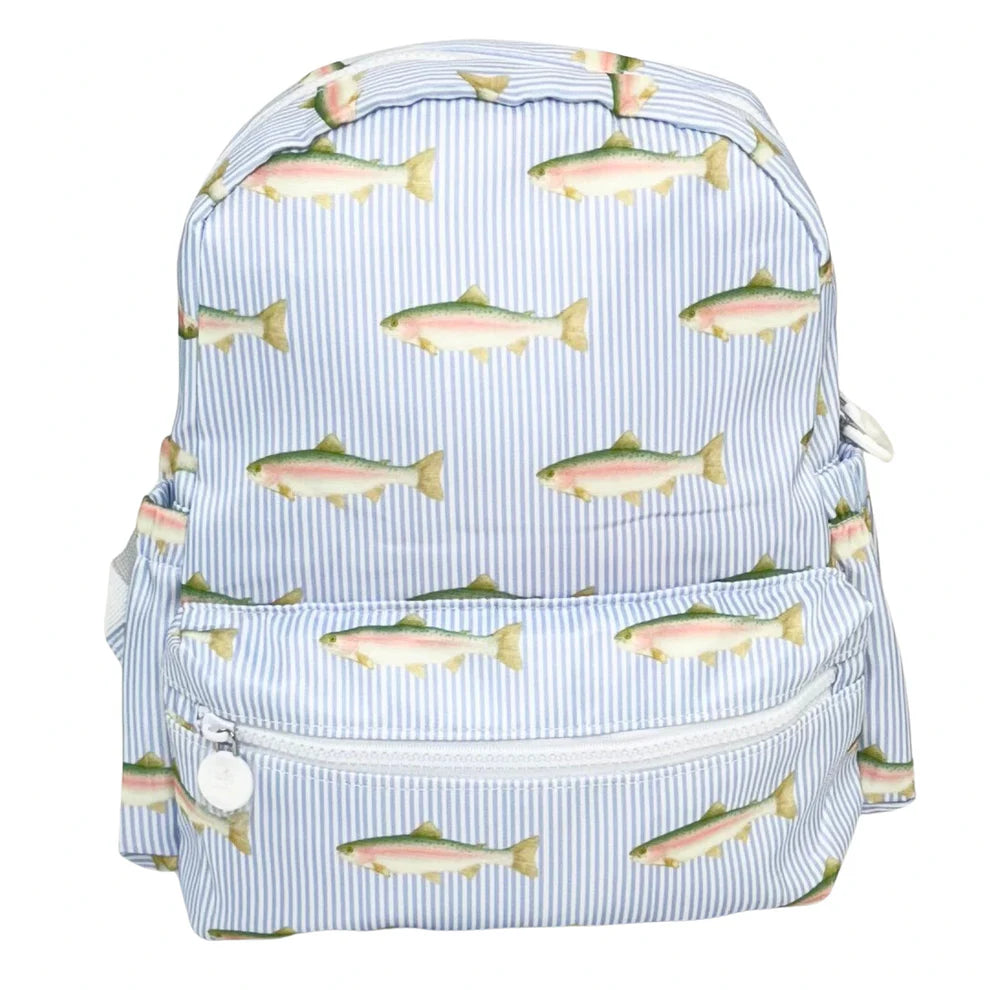 Gone Fishin' - Nylon Backpack (Full Size)
