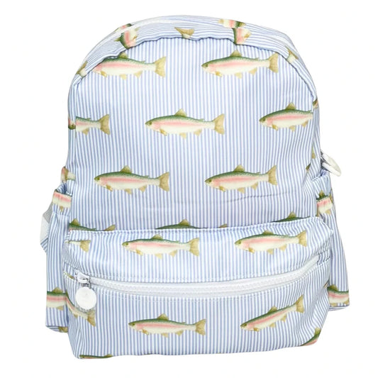 Gone Fishin' - Nylon Backpack (Full Size)