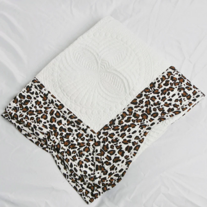 Heirloom Quilted Baby Blanket - Safari