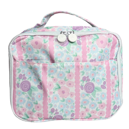 Scalloped Floral stripe - Nylon Lunch bag